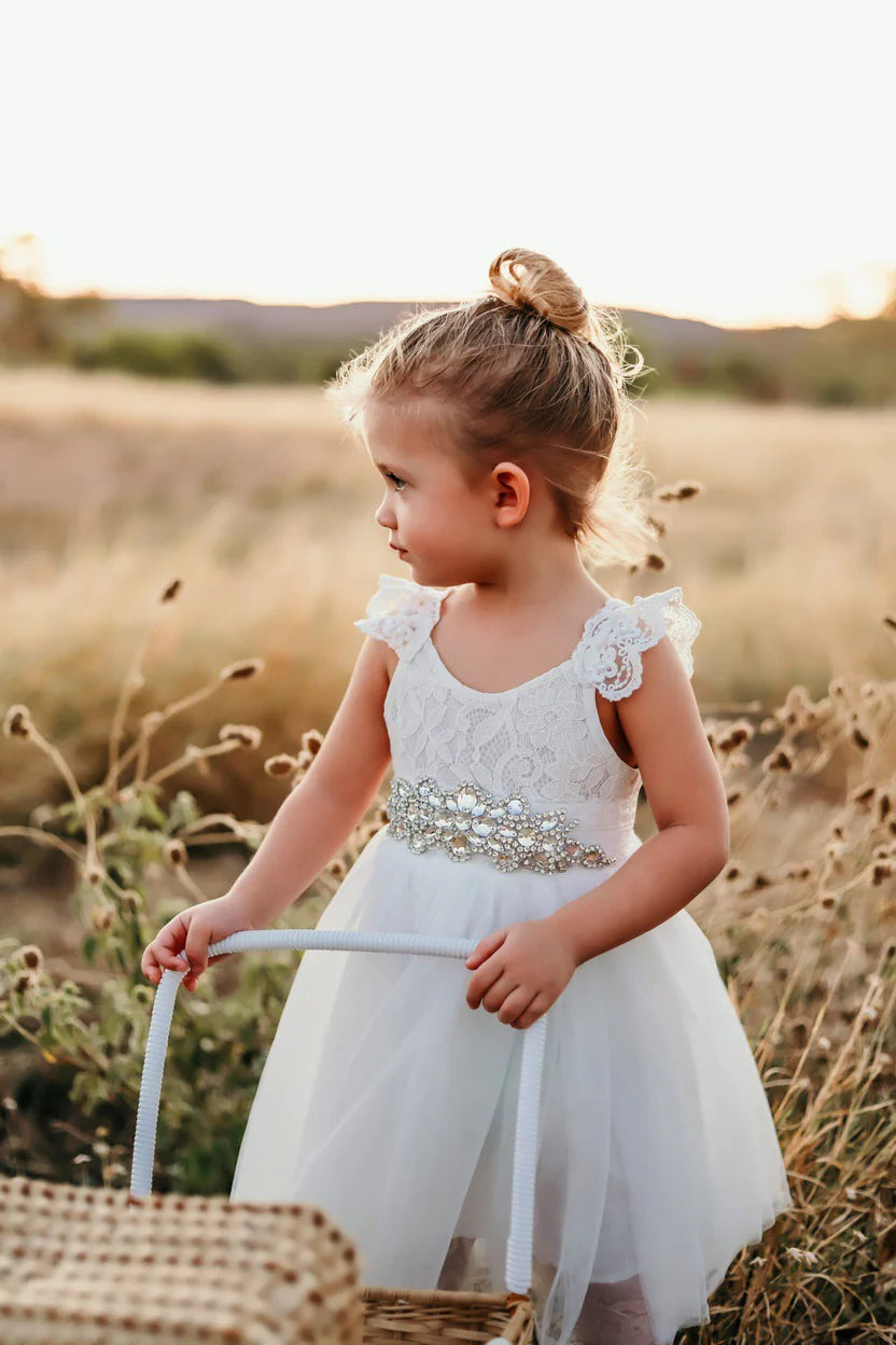 Enchanted Angel Baby Ivory Tutu Dress