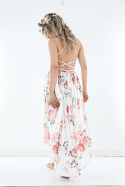 Floral High Low Girls Dress