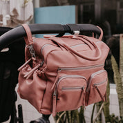 Carry All Nappy Bag — Dusty Rose Vegan Leather