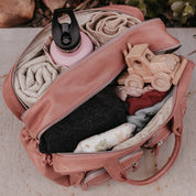 Carry All Nappy Bag — Dusty Rose Vegan Leather