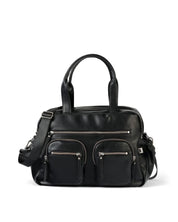 Carry All Nappy Bag — Black Dimple Vegan Leather
