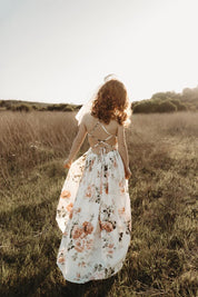 Floral High Low Girls Dress
