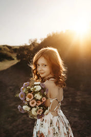 Floral High Low Girls Dress