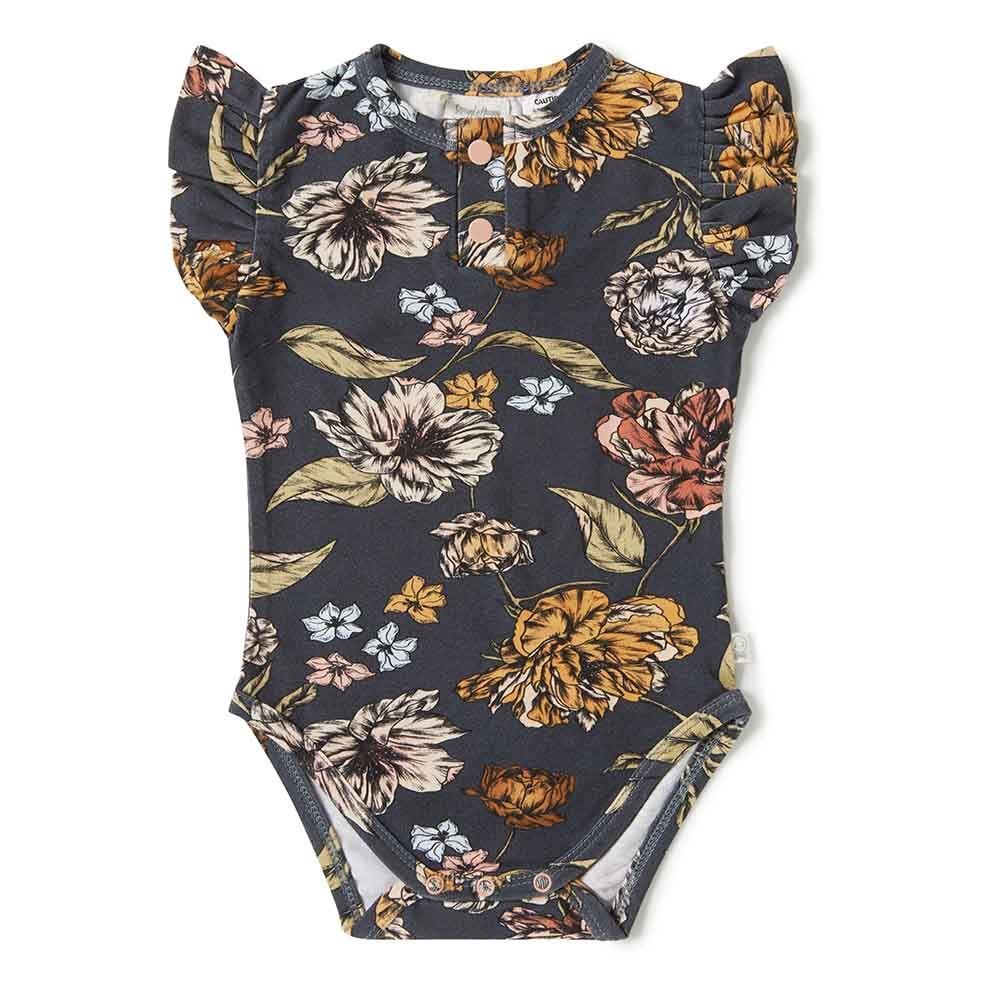 Organic Short Sleeve Bodysuit — Belle
