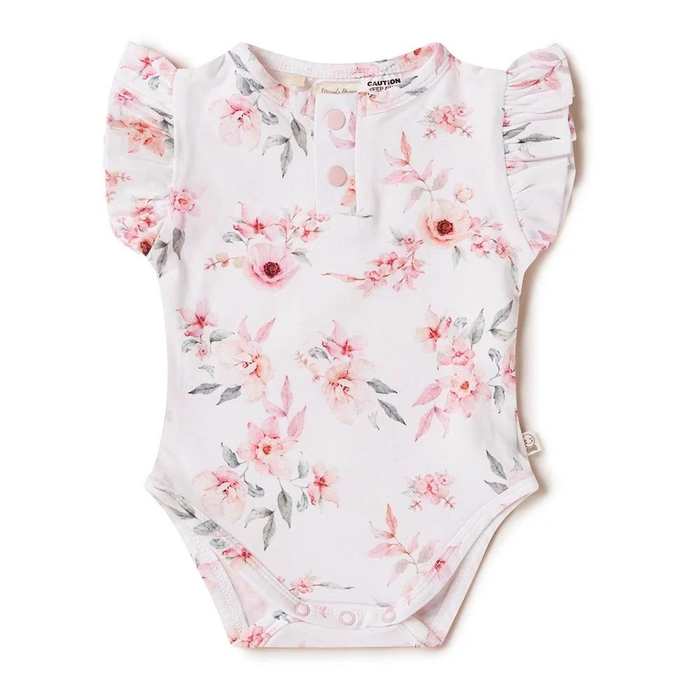 Organic Short Sleeve Bodysuit — Camille
