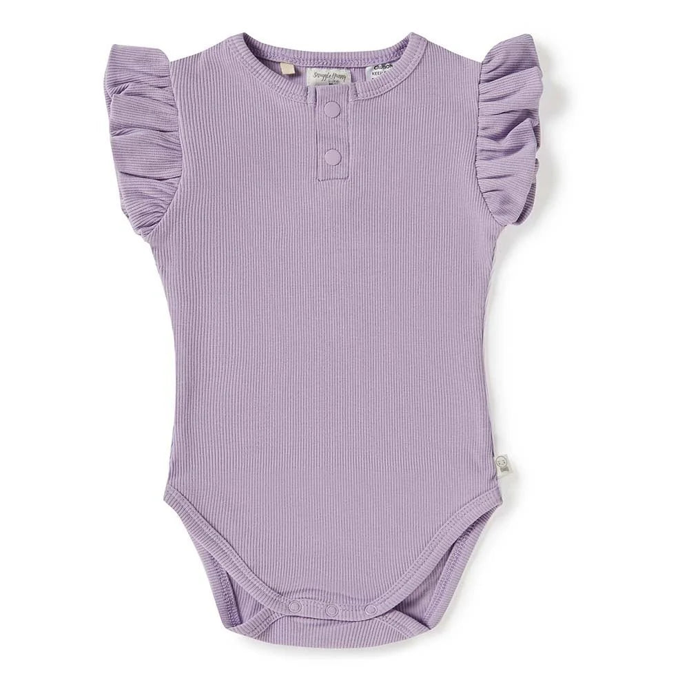 Organic Short Sleeve Bodysuit — Jacaranda