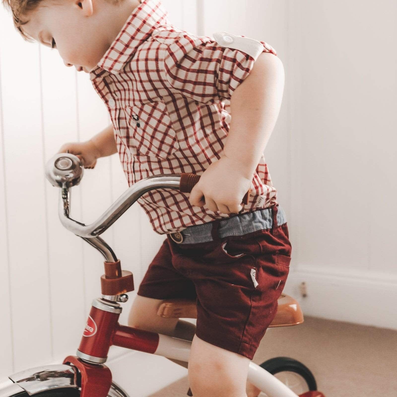 Boys Oscar Shorts — Red