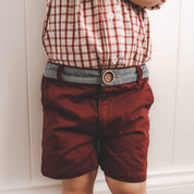 Boys Oscar Shorts — Red