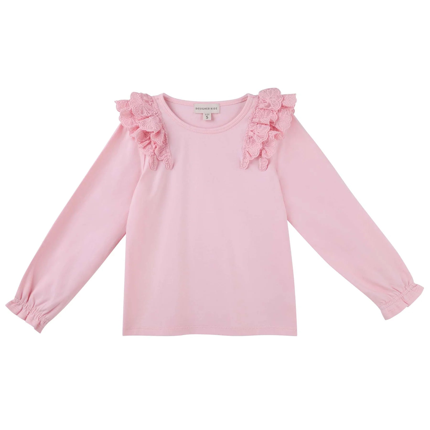 Rosalie Lace Frill Long Sleeve Top